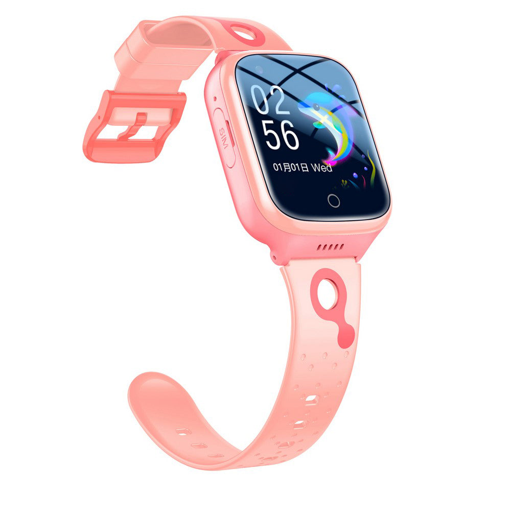 Smart Watch 4G SOS Call Video Chat Children Smartwatches Compatible with Android iOS -Pink