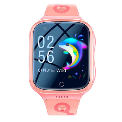 Smart Watch 4G SOS Call Video Chat Children Smartwatches Compatible with Android iOS -Pink