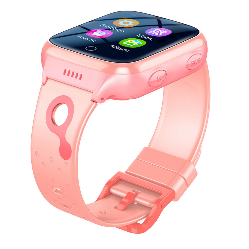Smart Watch 4G SOS Call Video Chat Children Smartwatches Compatible with Android iOS -Pink