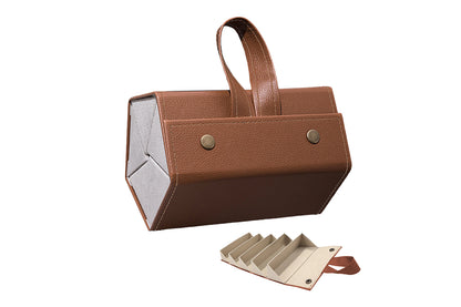 Sunglasses Organizer 5 Slots Hanging Glasses Case Multiple Pairs Eyeglasses Storage Box for Home Travel Outdoor-Style 2