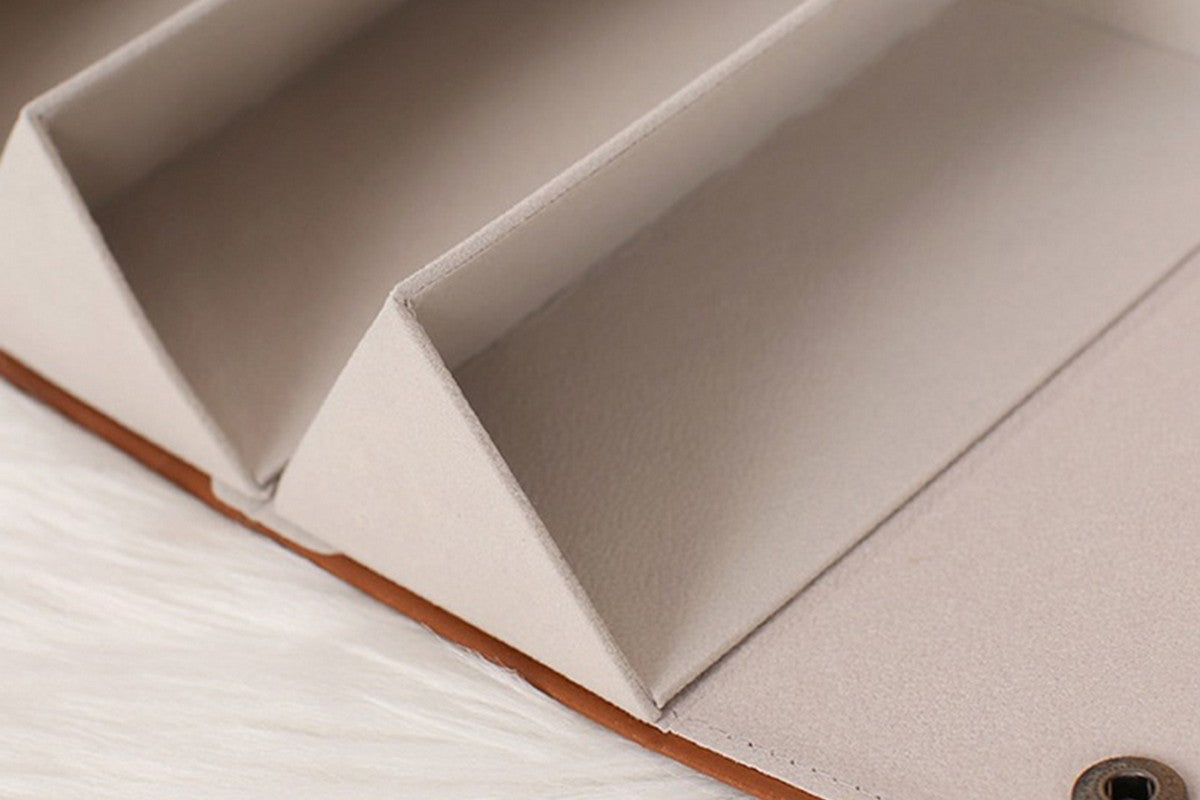 Sunglasses Organizer 5 Slots Hanging Glasses Case Multiple Pairs Eyeglasses Storage Box for Home Travel Outdoor-Style 2