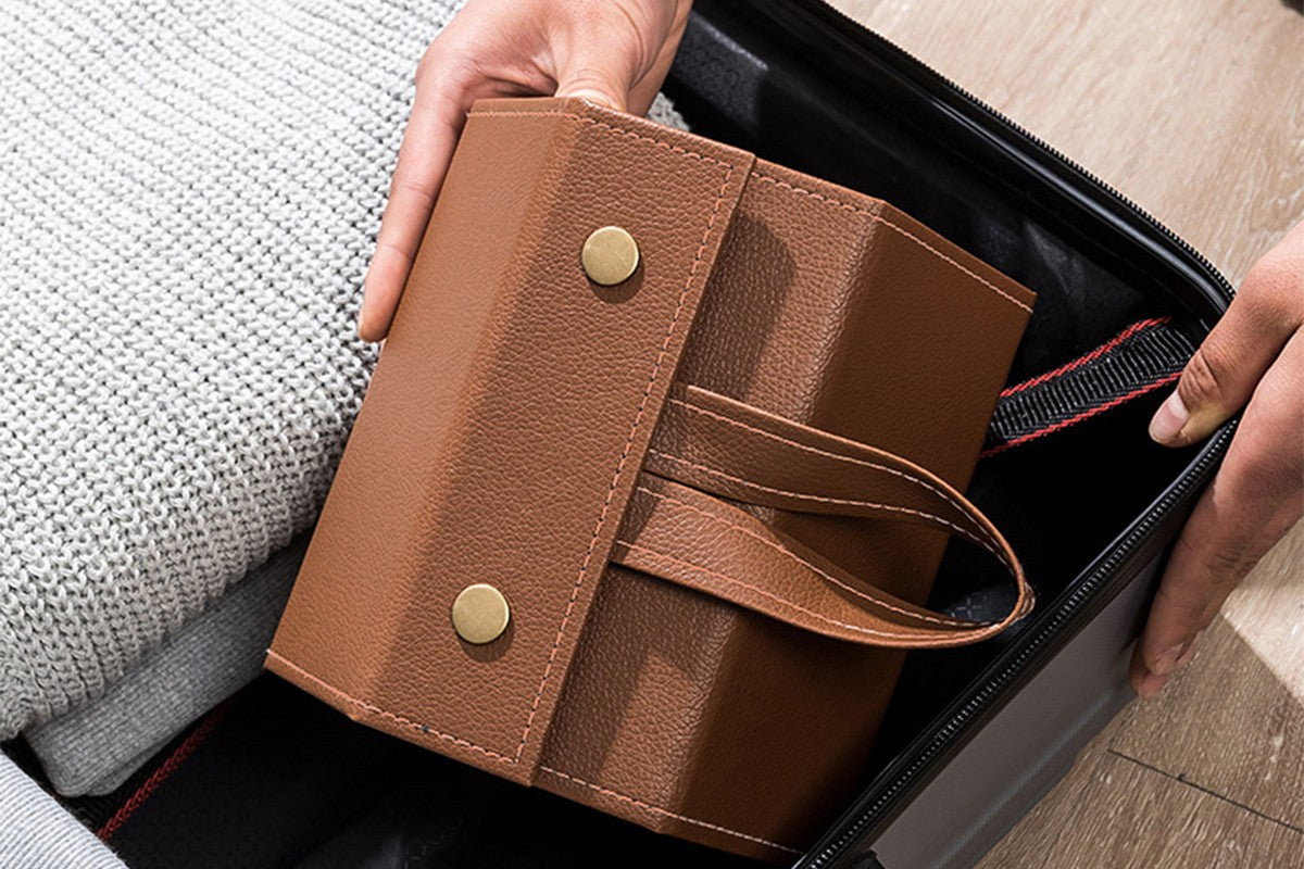 Sunglasses Organizer 5 Slots Hanging Glasses Case Multiple Pairs Eyeglasses Storage Box for Home Travel Outdoor-Style 2