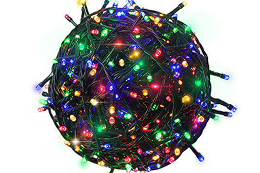 8 Lighting Modes Dazzle Bright Battery Operated Christmas String Lights Party Decoration-Multicolour