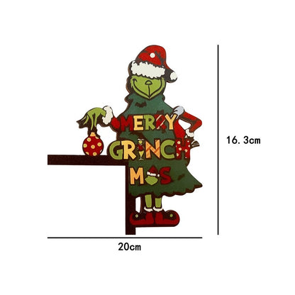 Christmas Greench Door Corner Decoration Door Frame Decorations DIY Stitching Creatives Fun Monster Home Decor -Christmas tree