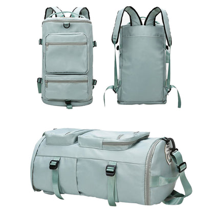 Travel Duffel Backpack Large Sports Gym Bag with Shoe Compartment for Men and Women -Green