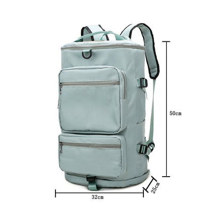 Travel Duffel Backpack Large Sports Gym Bag with Shoe Compartment for Men and Women -Green