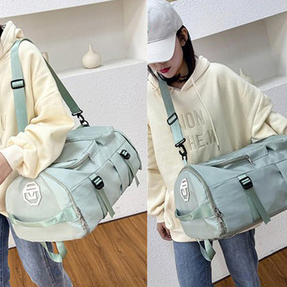 Travel Duffel Backpack Large Sports Gym Bag with Shoe Compartment for Men and Women -Green