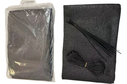 500x90cm Privacy Screen Fence For Garden Backyard Patio Waterproof And UV-Resistant-Black