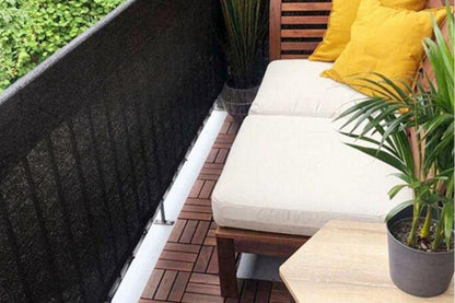 500x90cm Privacy Screen Fence For Garden Backyard Patio Waterproof And UV-Resistant-Black