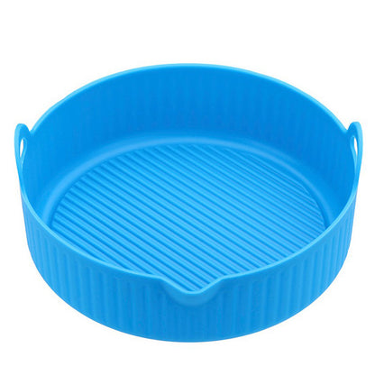2Pcs Air Fryer Silicone Pot Silicone Liners Red and Blue
