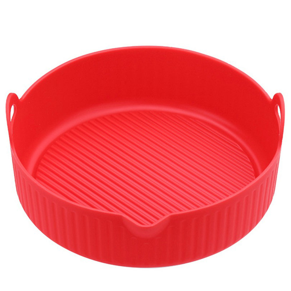 2Pcs Air Fryer Silicone Pot Silicone Liners Red and Blue