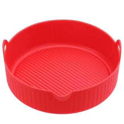 2Pcs Air Fryer Silicone Pot Silicone Liners Red and Blue