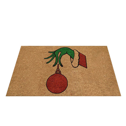 Christmas Door Mat Grinch Hand Welcome Floor Rug Winter Holiday Doormats for Christmas Home Decoration -Style 3