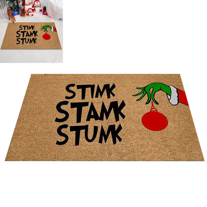 Christmas Door Mat Grinch Hand Welcome Floor Rug Winter Holiday Doormats for Christmas Home Decoration -Style 2