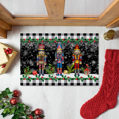 Christmas Nutcracker Doormat Indoor Outdoor Floor Mat Christmas Decoration 40x60cm -Style 2