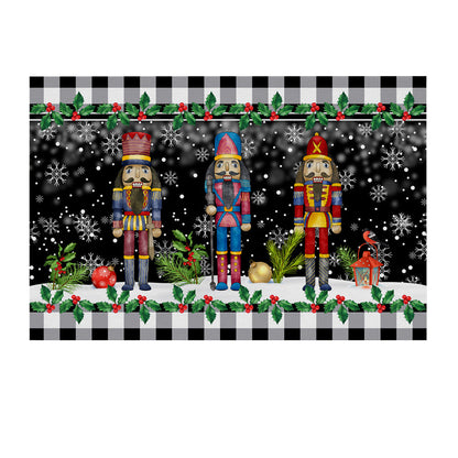 Christmas Nutcracker Doormat Indoor Outdoor Floor Mat Christmas Decoration 40x60cm -Style 2