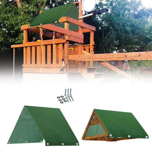 Outdoor Swingset Shade Kids Playground Roof Canopy Waterproof Cover Replacement Tarp Sunshade