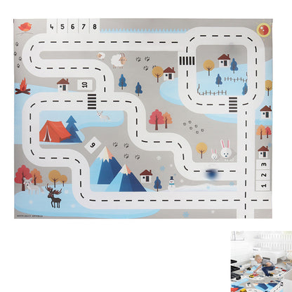 Toy Kids Carpet Play Mat Rug Road Traffic System Great for Playing with Cars and Toys- Style 3