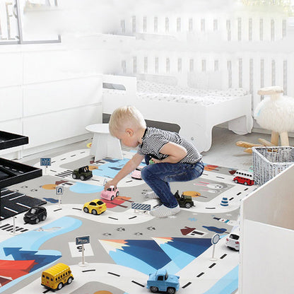 Toy Kids Carpet Play Mat Rug Road Traffic System Great for Playing with Cars and Toys- Style 3
