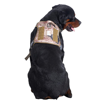 No-Pull Training Dog Harness Adjustable Reflective Pet Training Vest Easy Control S -Desert Camo