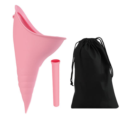 Female Urination Device Portable Urine Cups Standing Up to Pee Funnel for Camping Outdoor Travel-Pink