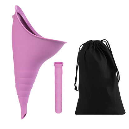 Female Urination Device Portable Urine Cups Standing Up to Pee Funnel for Camping Outdoor Travel-Purple