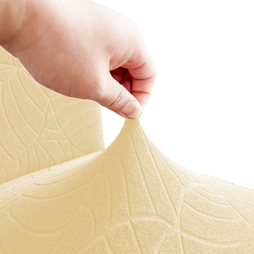 Chair Cover 4Pcs One-piece Stretch Jacquard Waterproof Dining Room Chair Cover Elastic Slipcover Home-Dark Grey