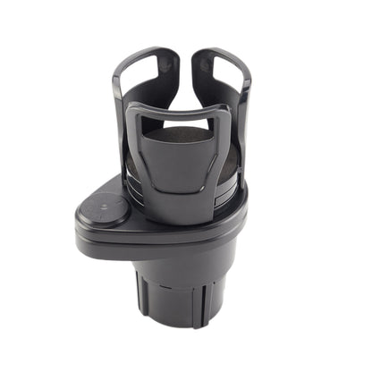 Car Cup Holder Expander 2 in 1 Multifunctional Cup Organizer with Adjustable Base -Matte Black