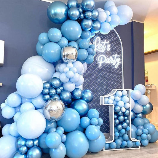 115pcs Balloons Kit Garland Birthday Party Wedding Baby Decoration -Blue