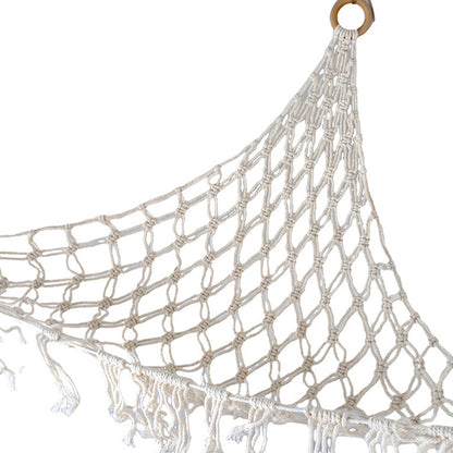 Boho Plush Toy Hammock Net Organizer Stuffed Animals Hanging Toys Kids Room Storage -White Net