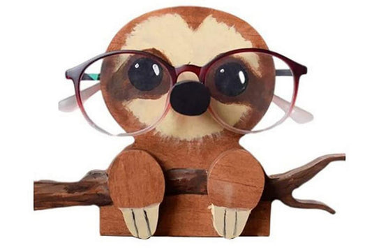 Animal Spectacle Holder Eyeglass Display Stand Sunglasses Holder Home Decoration-Sloth