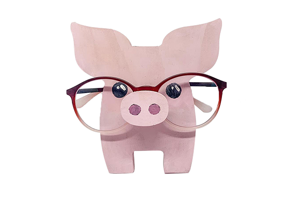 Animal Spectacle Holder Eyeglass Display Stand Sunglasses Holder Home Decoration-Piglet