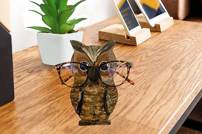 Animal Spectacle Holder Eyeglass Display Stand Sunglasses Holder Home Decoration-Owl