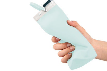 600ml Collapsible Water Bottle Outdoor Folding Silicone Cup Travel Sport Portable Sports Travel Water Bottles-Green