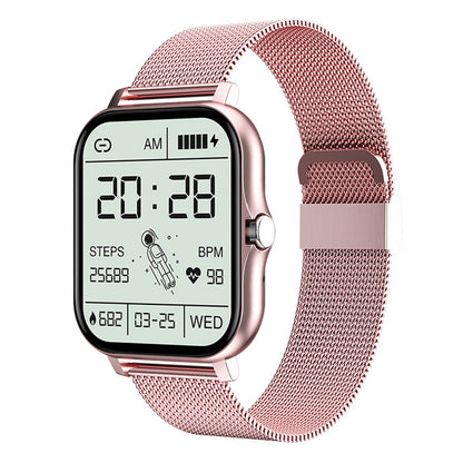 Smart Watches for Men Women Heart Rate Touch Screen Fitness Tracker for iPhone Android Bluetooth -Pink