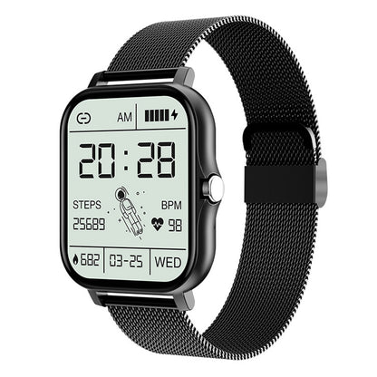 Smart Watches for Men Women Heart Rate Touch Screen Fitness Tracker for iPhone Android Bluetooth -Black