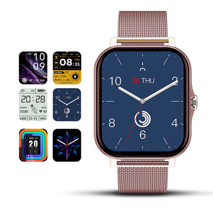 Smart Watches for Men Women Heart Rate Touch Screen Fitness Tracker for iPhone Android Bluetooth -Pink