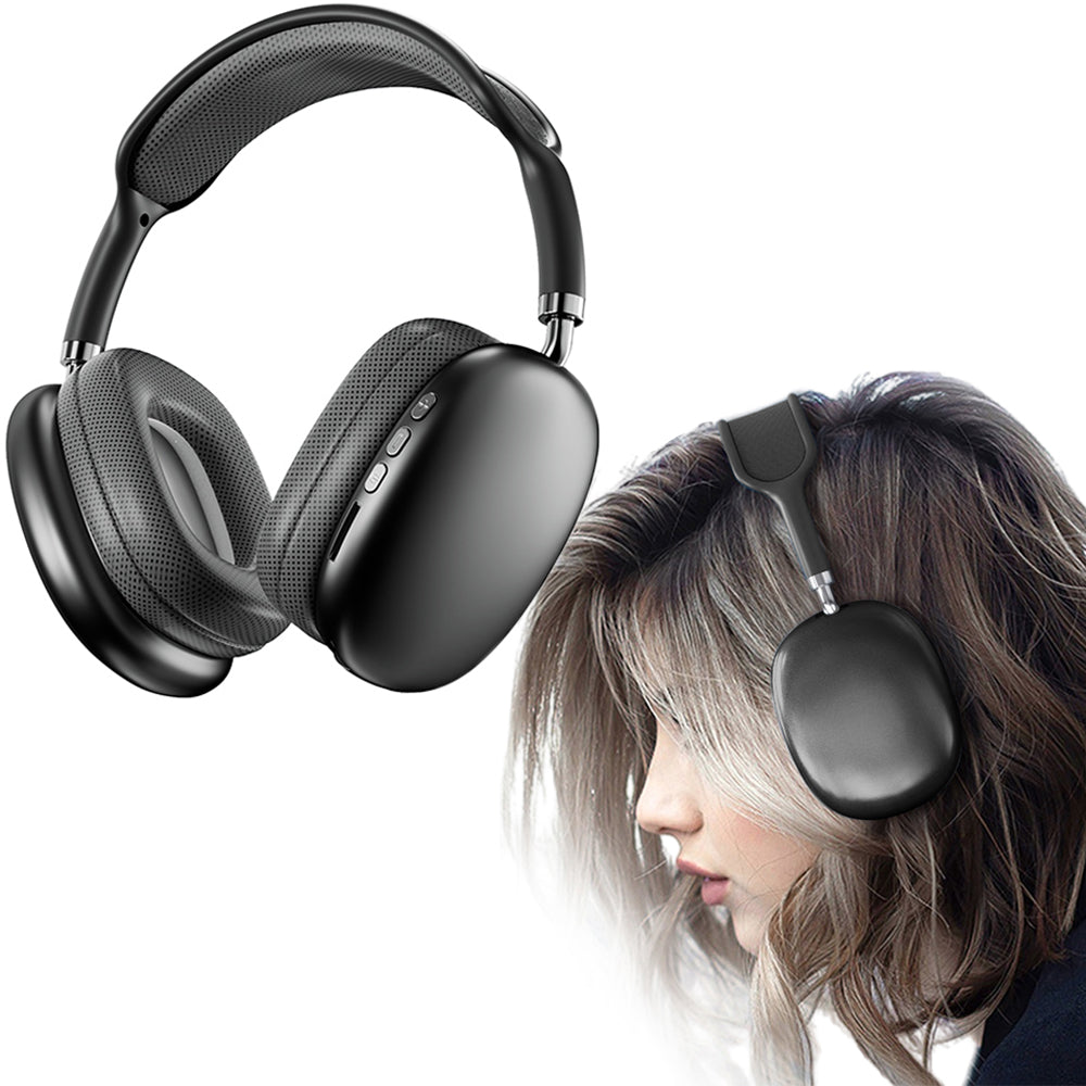 Gaming Headset Wireless Headset P9 Wireless Headphones TWS Earphones Noise Reduction Headset -Black