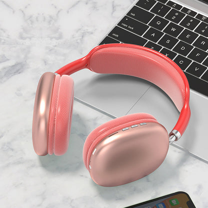 Gaming Headset Wireless Headset P9 Wireless Headphones TWS Earphones Noise Reduction Headset -Red