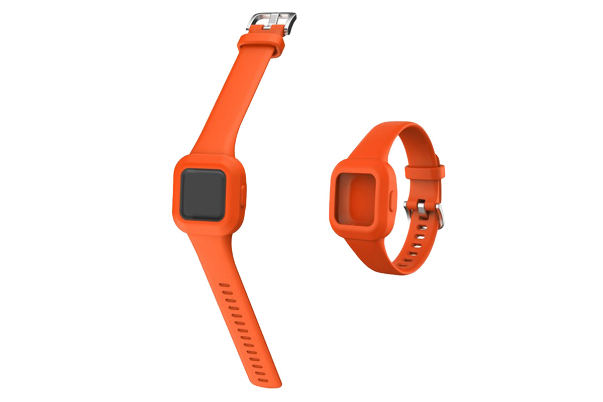 Replacement Silicone Band Straps Fitness Wristband Tracker Compatible with Garmin Vivofit Jr 3 Bands-Orange