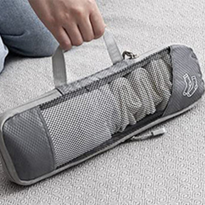 6 Set Compression Packing Cubes Travel Accessories Expandable Packing Organizers -Grey