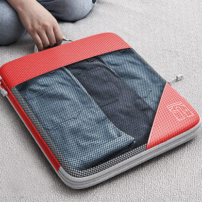 6 Set Compression Packing Cubes Travel Accessories Expandable Packing Organizers -Red