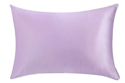 Both Sides Mulberry Silk Pillowcase Silk Pillow Case Pillow Cover with Hidden Zipper-Purple