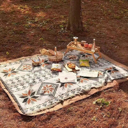 Boho Throw Blankets Picnics Blanket for Home Outdoor Travel Camping