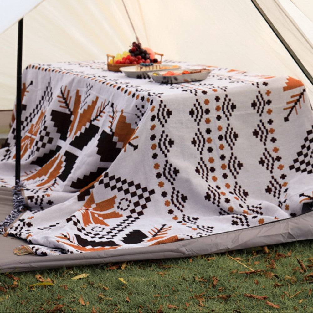 Boho Throw Blankets Picnics Blanket for Home Outdoor Travel Camping