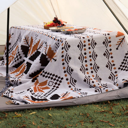 Boho Throw Blankets Picnics Blanket for Home Outdoor Travel Camping