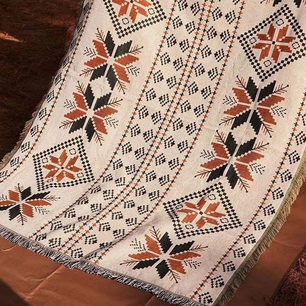 Boho Throw Blankets Picnics Blanket for Home Outdoor Travel Camping