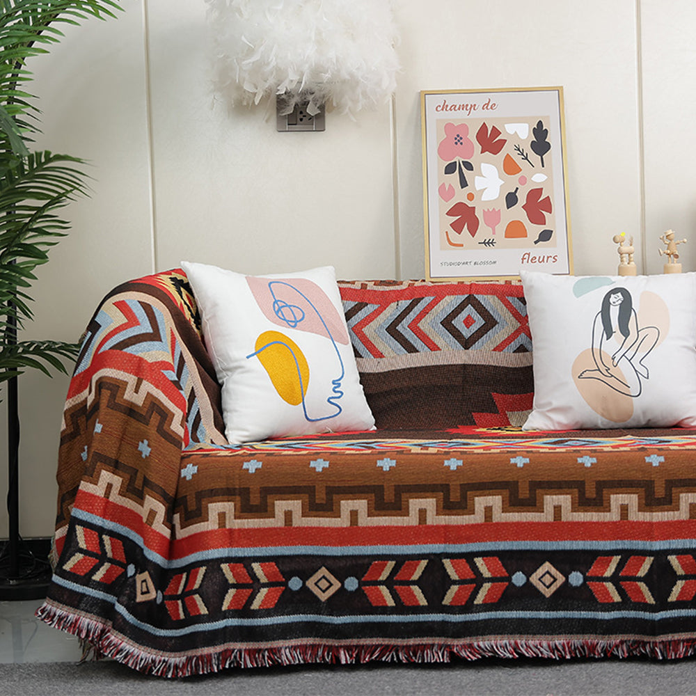 Ethnic BOHO Beach Picnic Rug Camping Throw Blanket