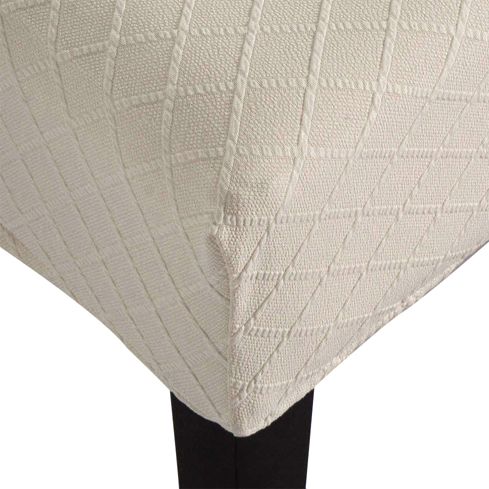 Stretch Jacquard Dining Bench Cover Bench Seat Protector Cover for Living Room Bedroom Kitchen -Beige
