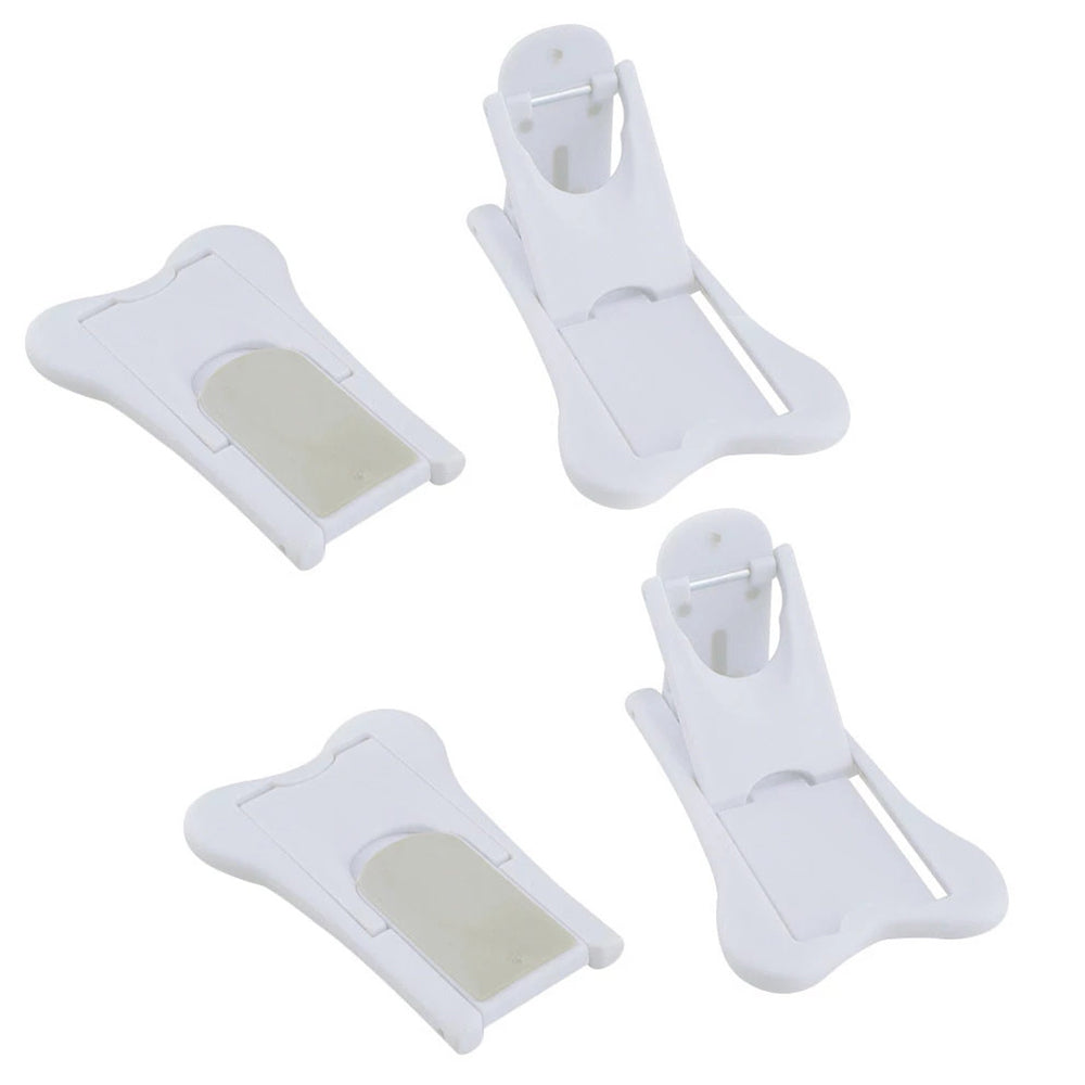 4Pcs Sliding Door Lock Child Safety Sliding Window Lock Double Sided Tape Easy Install